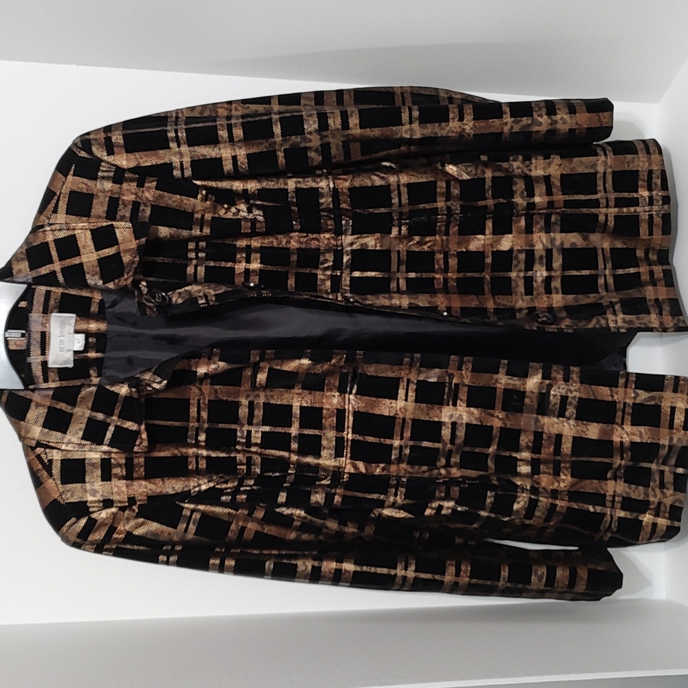 Erin London Black & Bronze Jacket sz Small